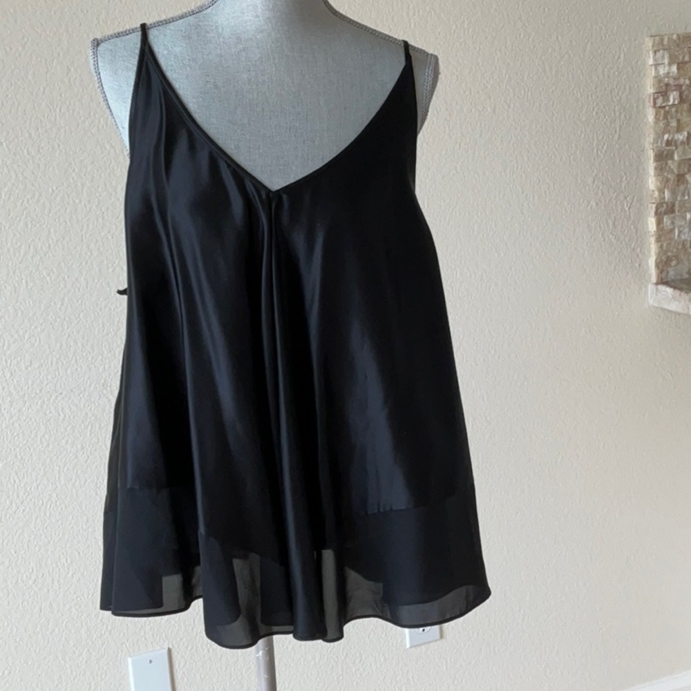 NWT Alexander Wang Silk Camisole Black Size 10.